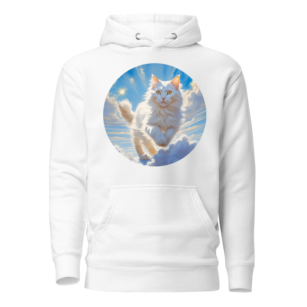PugMug Custom White Companion Cat Hoodie