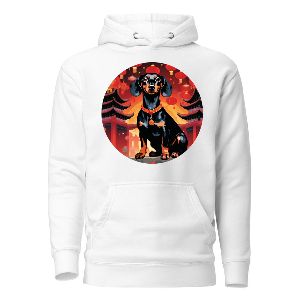 PugMug Custom Black Dachshund Hoodie