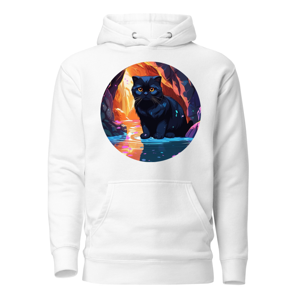 PugMug Custom Black Scottish Fold Cat Hoodie