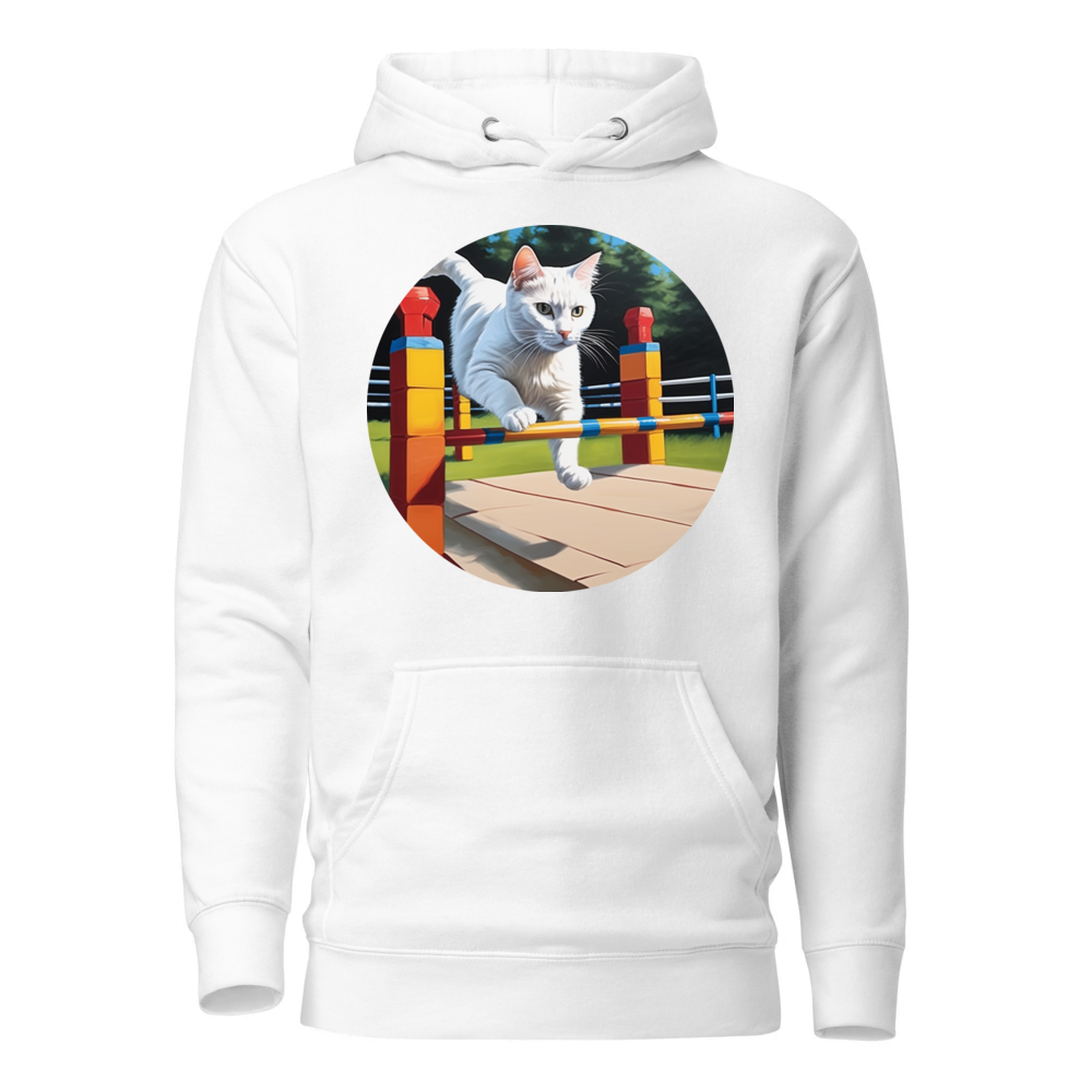 PugMug Custom White Companion Cat Hoodie