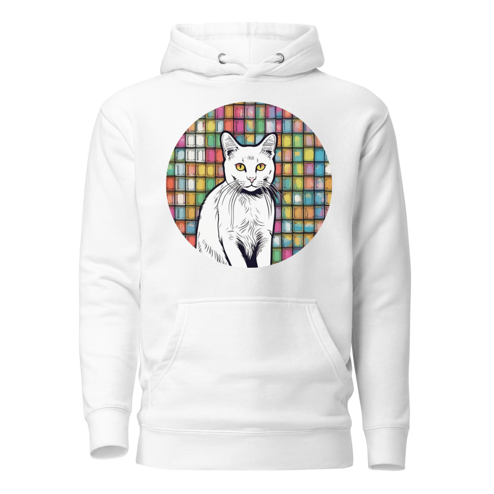 PugMug Custom White Companion Cat Hoodie