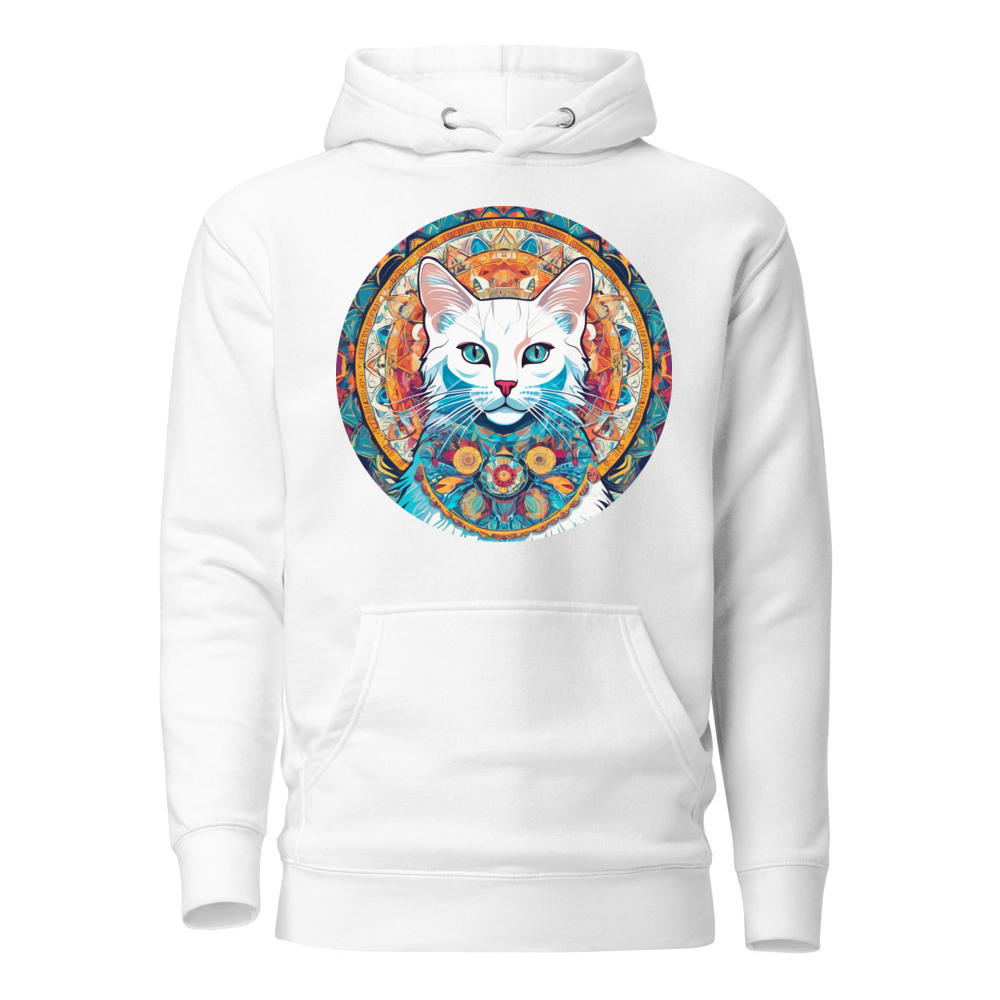 PugMug Custom White Companion Cat Hoodie