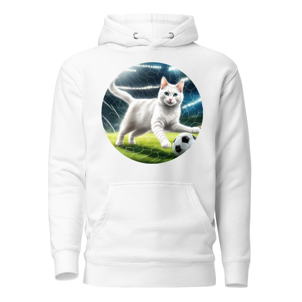 PugMug Custom White Companion Cat Hoodie