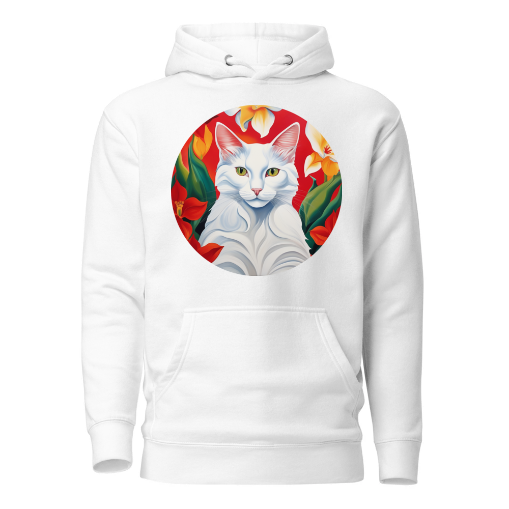 PugMug Custom White Companion Cat Hoodie