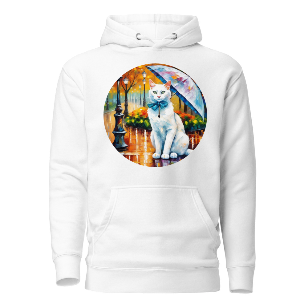 PugMug Custom White Companion Cat Hoodie