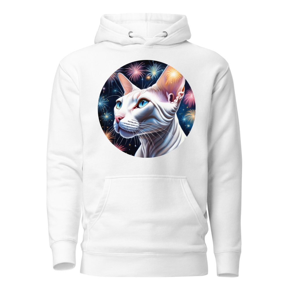 PugMug Custom White Sphynx Cat Hoodie