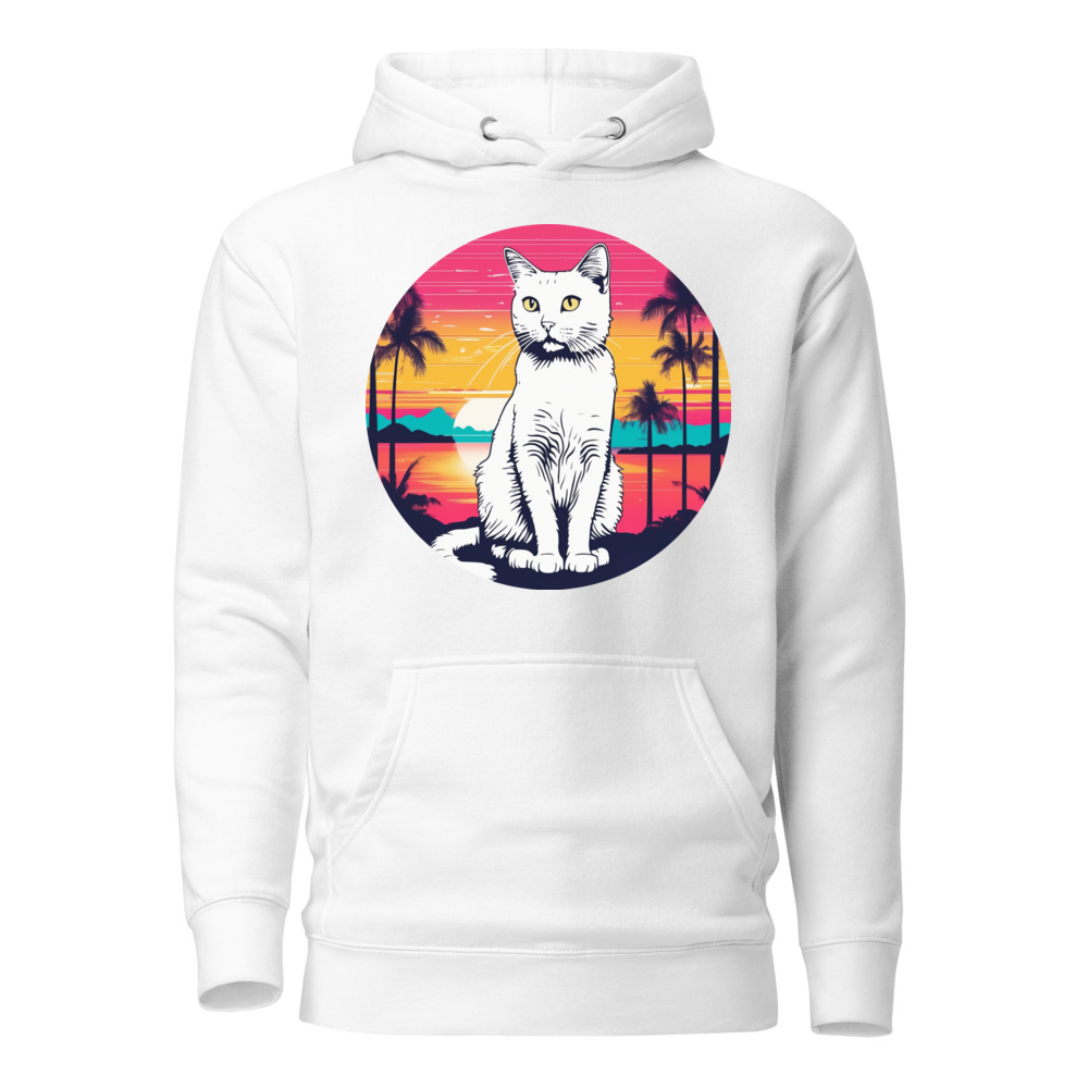 PugMug Custom White Companion Cat Hoodie