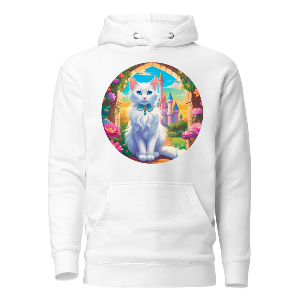 PugMug Custom White Companion Cat Hoodie