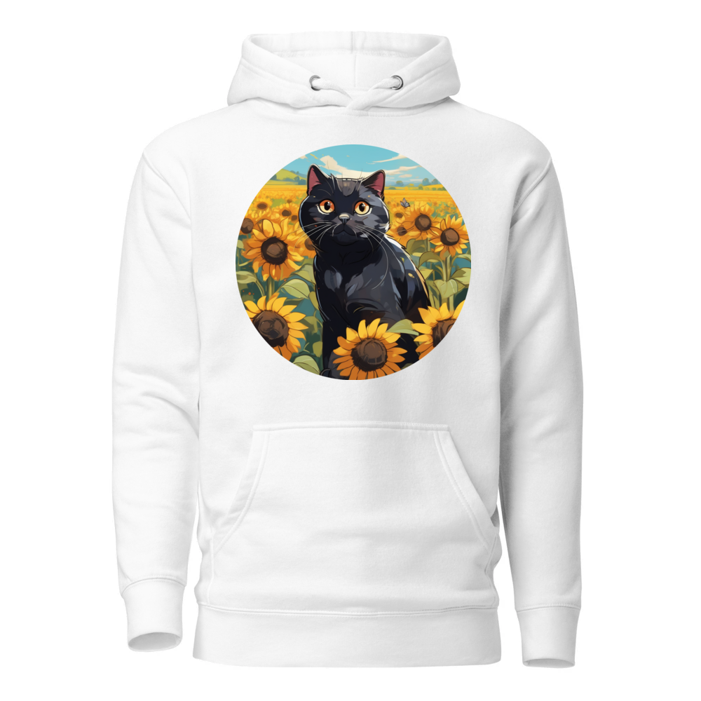 PugMug Custom Black Scottish Fold Cat Hoodie