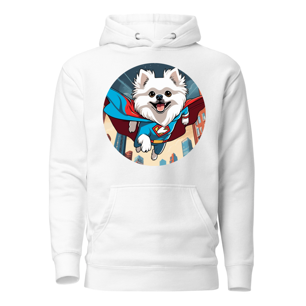 PugMug Custom White Pomeranian Hoodie