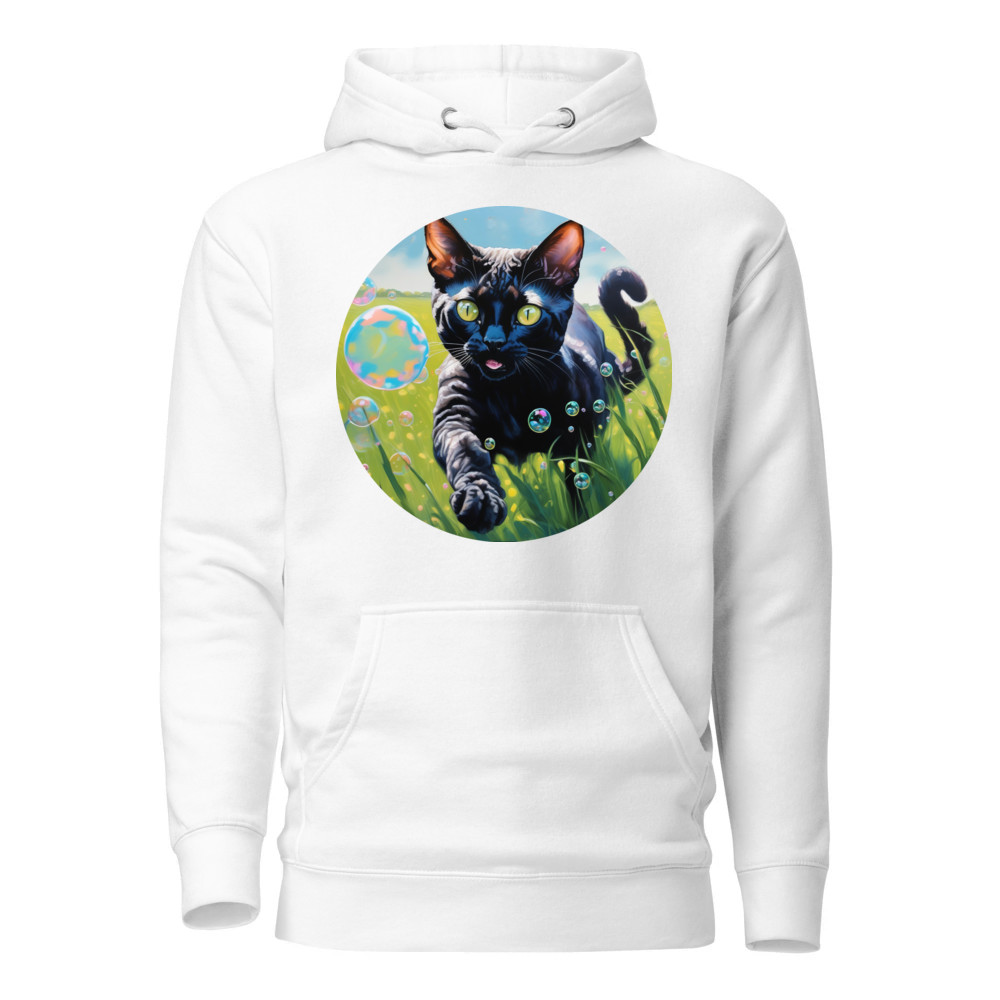 PugMug Custom Black Devon Rex Cat Hoodie