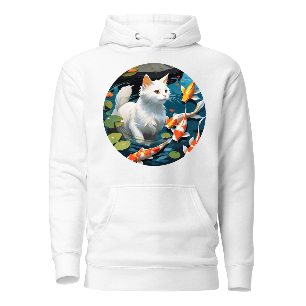 PugMug Custom White Companion Cat Hoodie