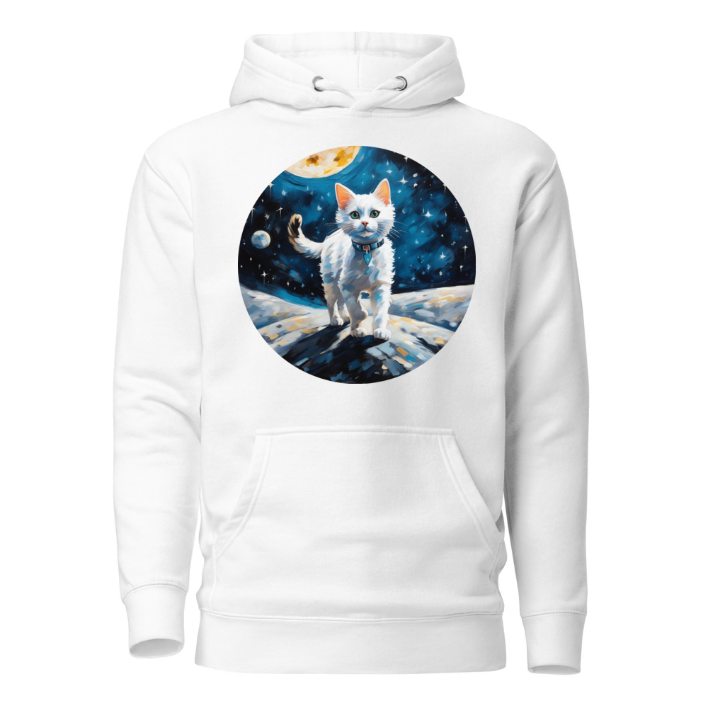 PugMug Custom White Companion Cat Hoodie