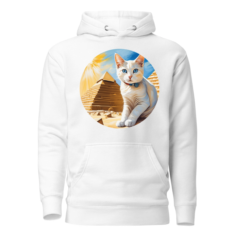 PugMug Custom White Companion Cat Hoodie