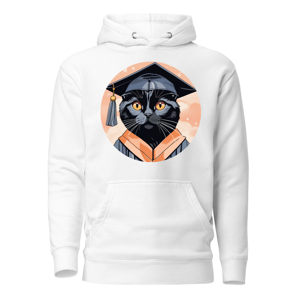 PugMug Custom Black Scottish Fold Cat Hoodie