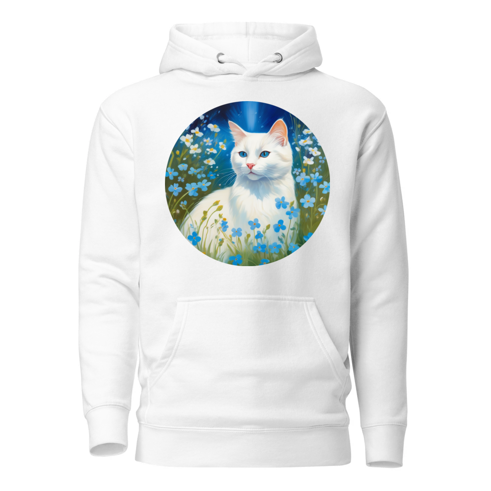 PugMug Custom White Companion Cat Hoodie