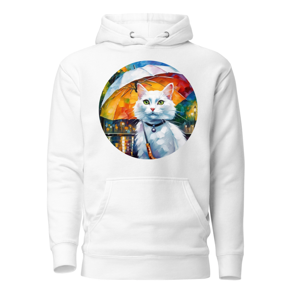 PugMug Custom White Companion Cat Hoodie