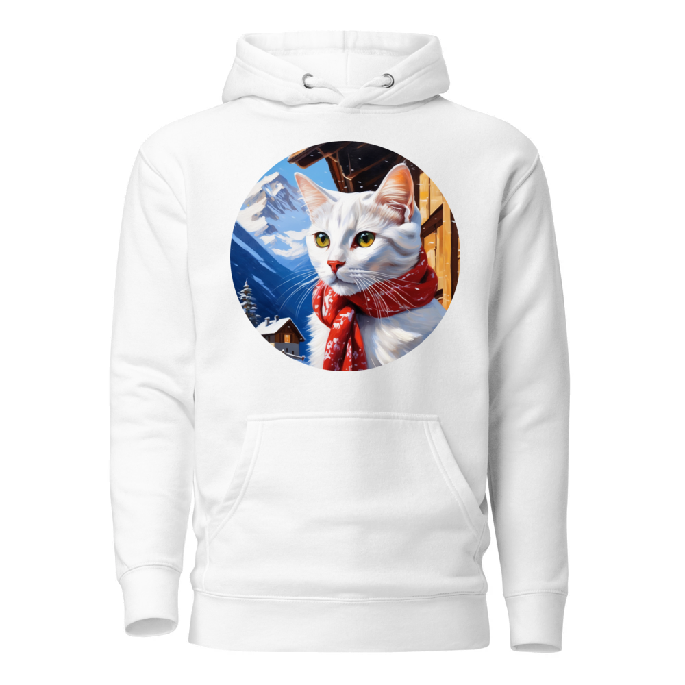 PugMug Custom White Companion Cat Hoodie
