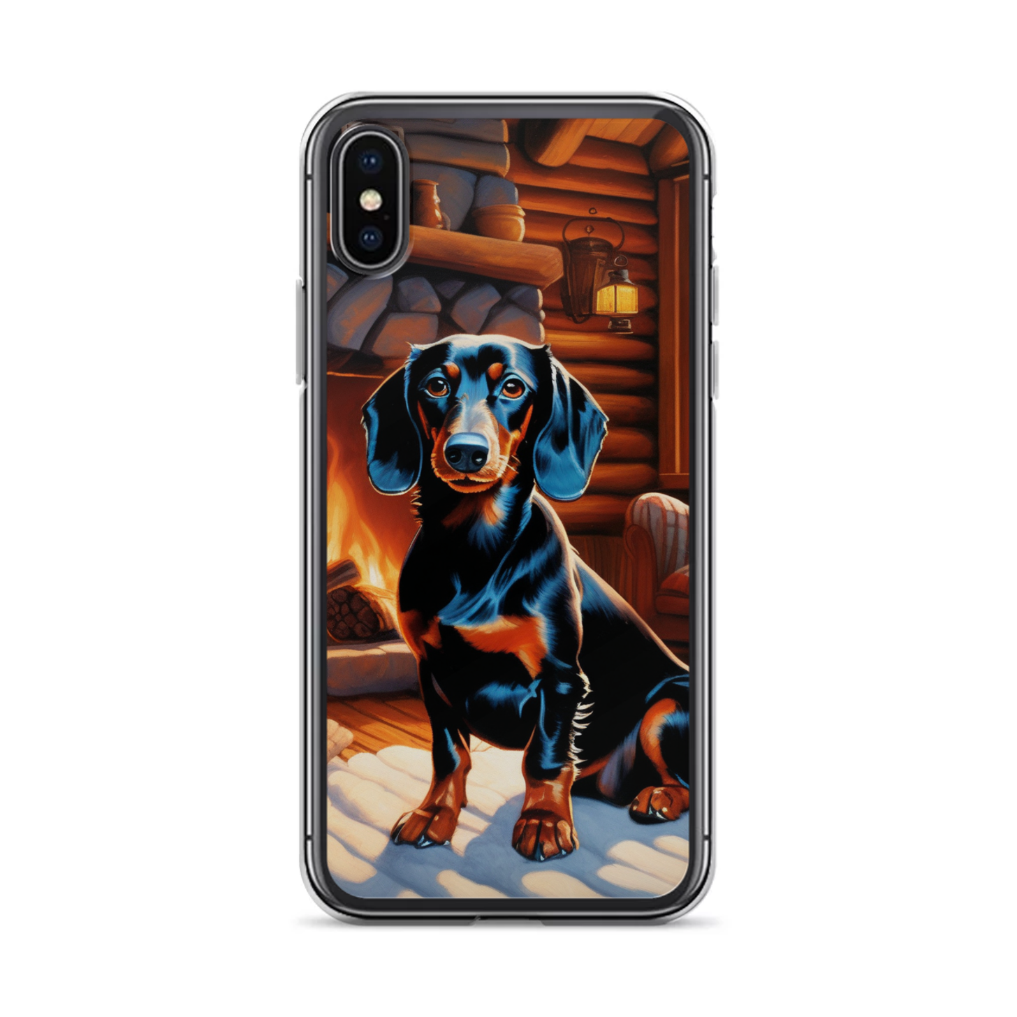 PugMug Custom Black Dachshund iPhone Case