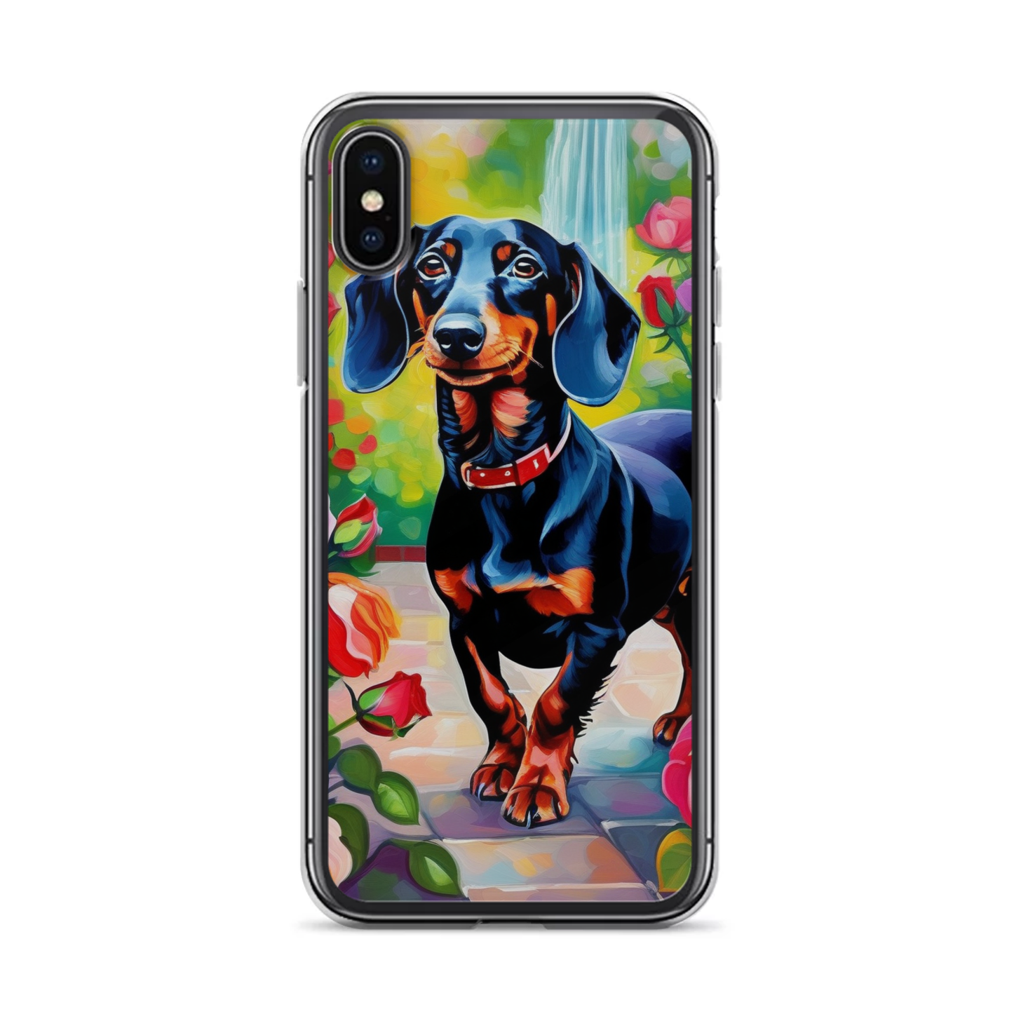 PugMug Custom Black Dachshund iPhone Case