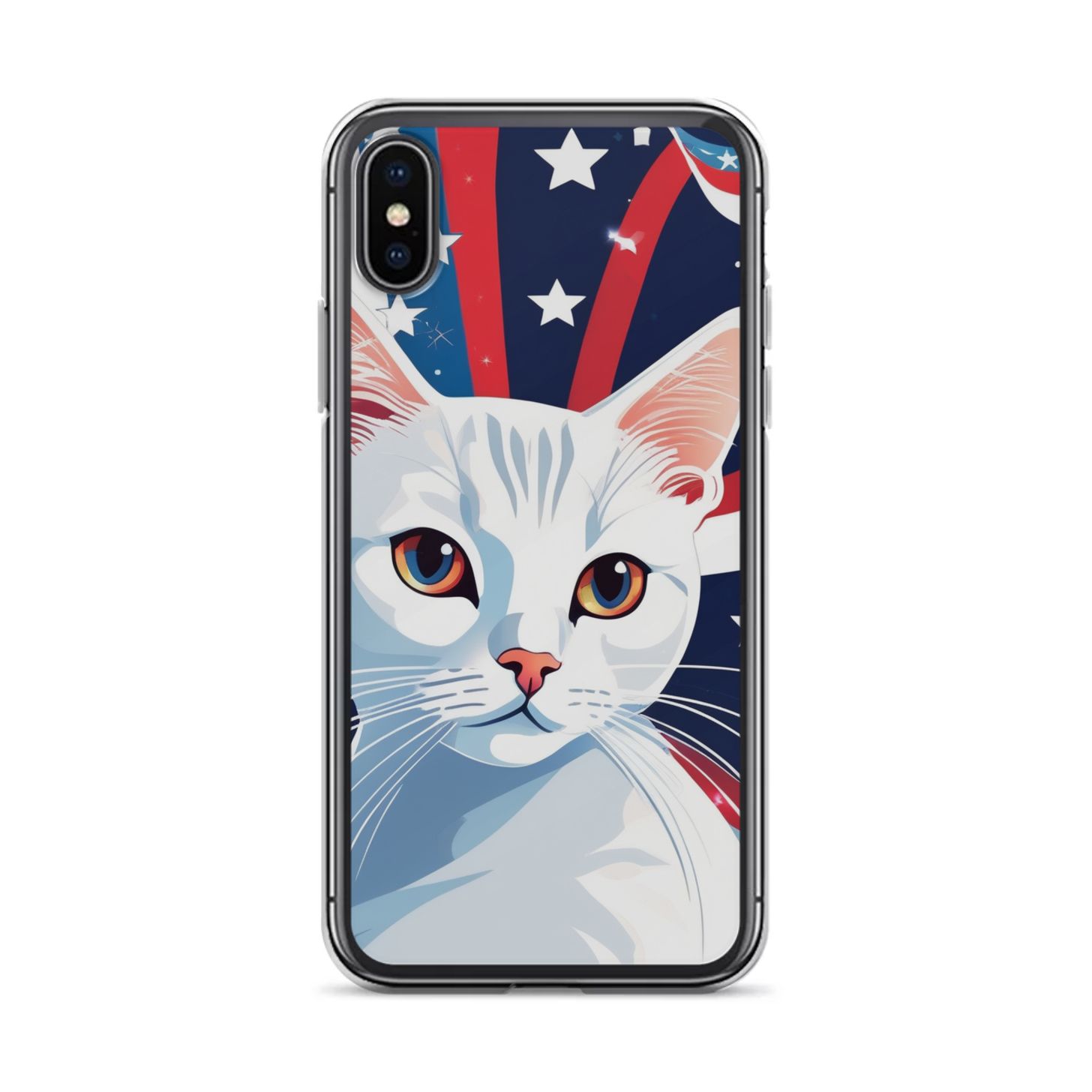PugMug Custom White Companion Cat iPhone Case