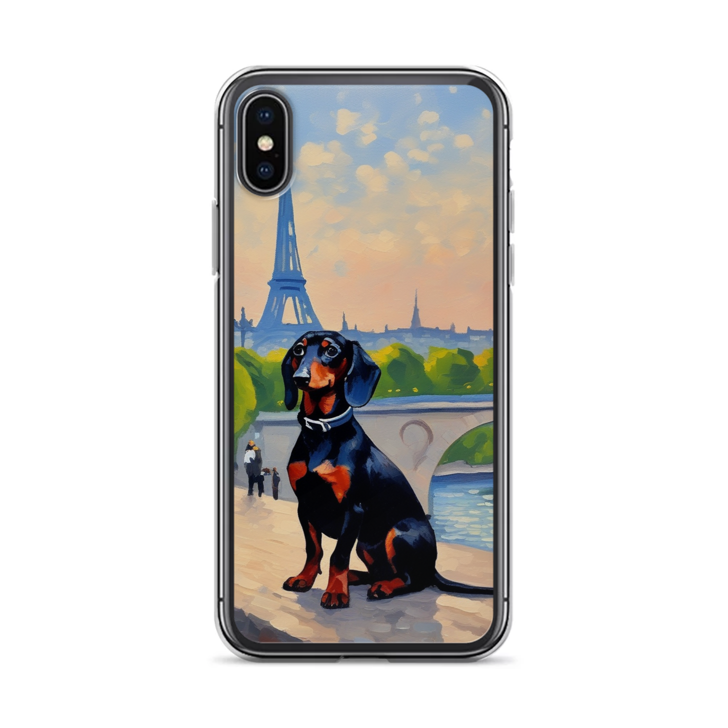 PugMug Custom Black Dachshund iPhone Case