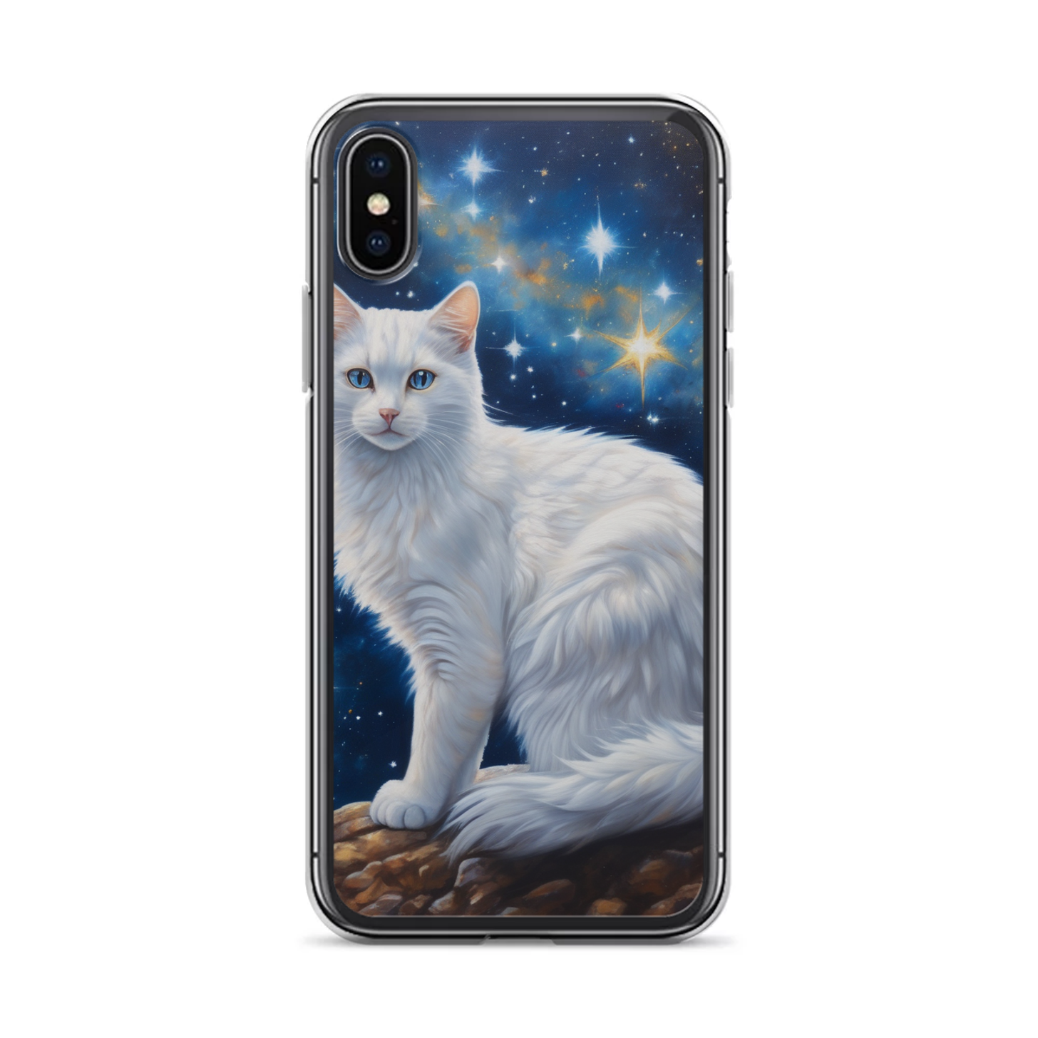 PugMug Custom White Companion Cat iPhone Case