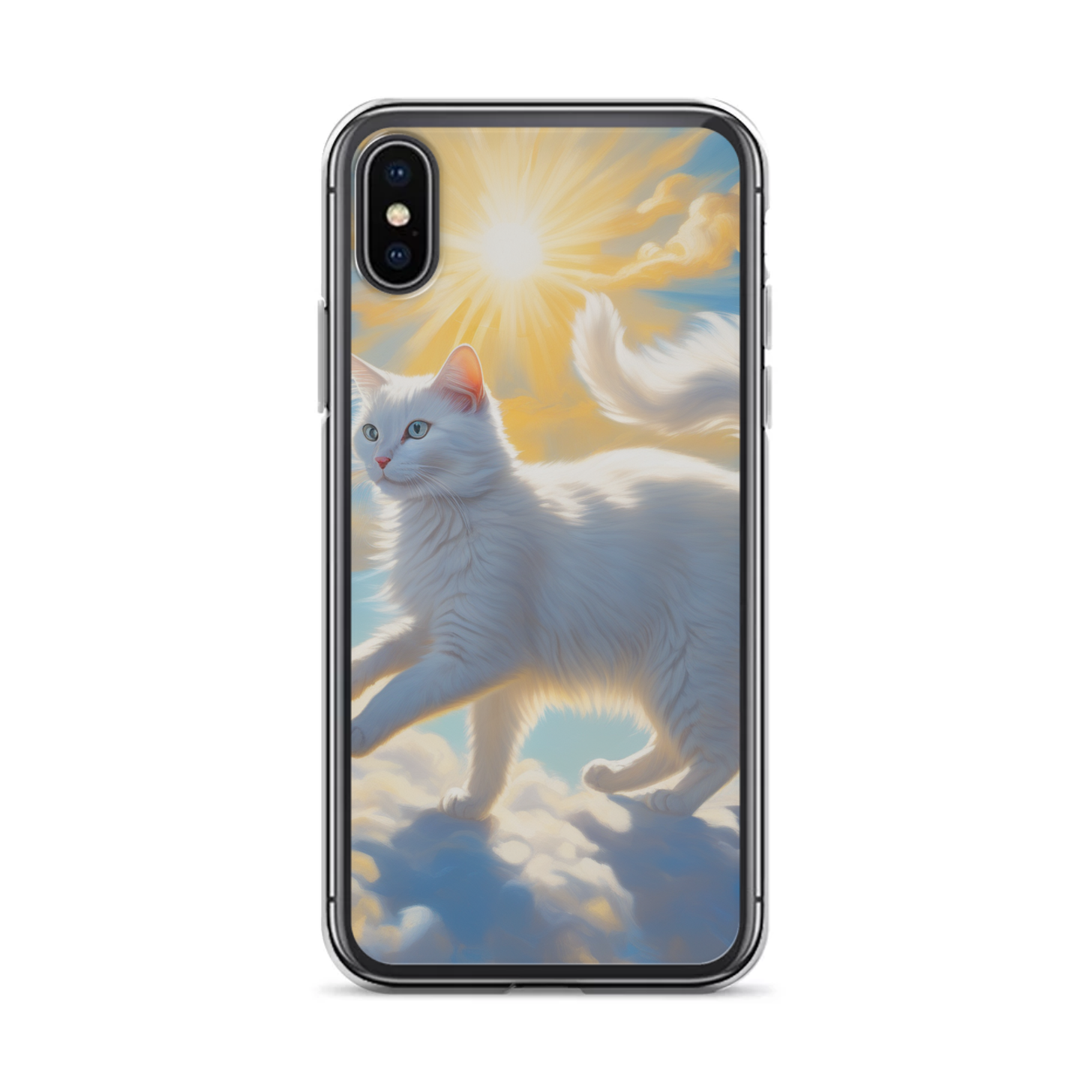PugMug Custom White Companion Cat iPhone Case