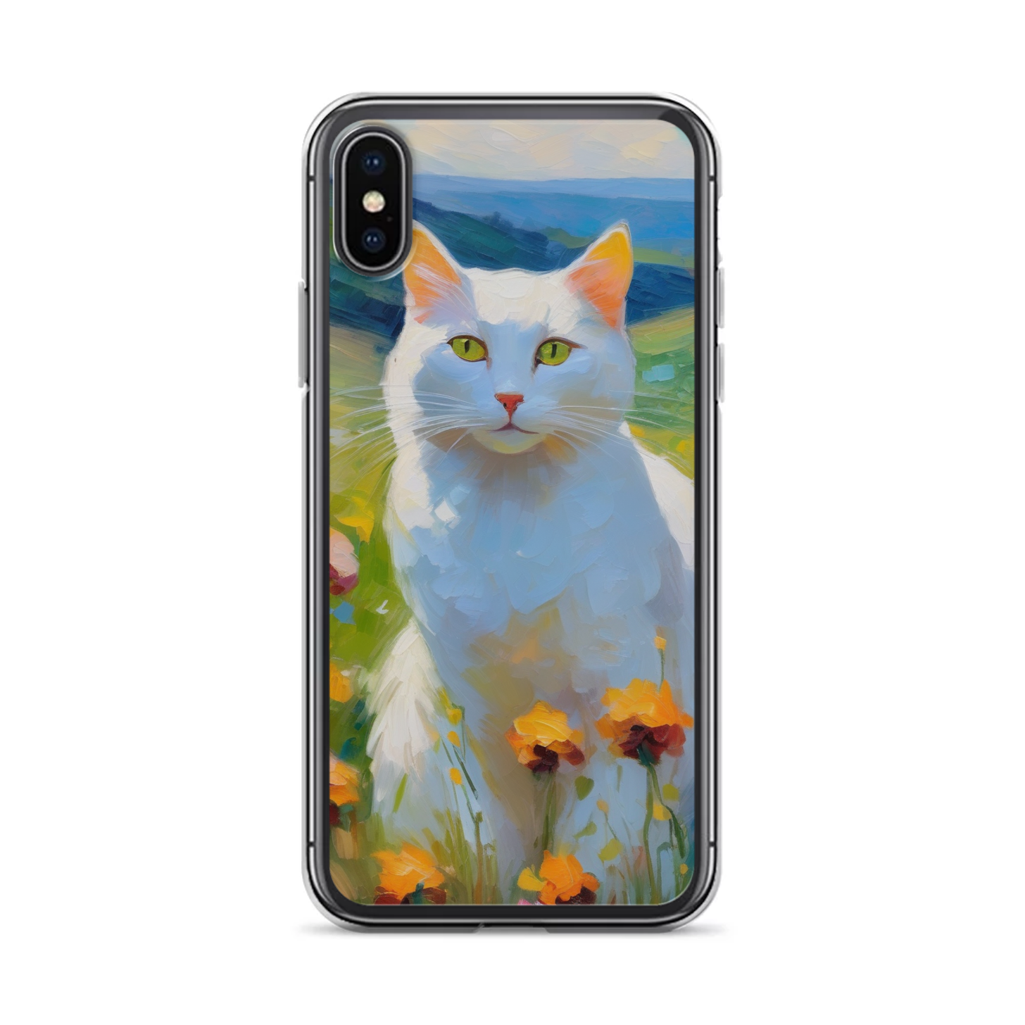 PugMug Custom White Companion Cat iPhone Case