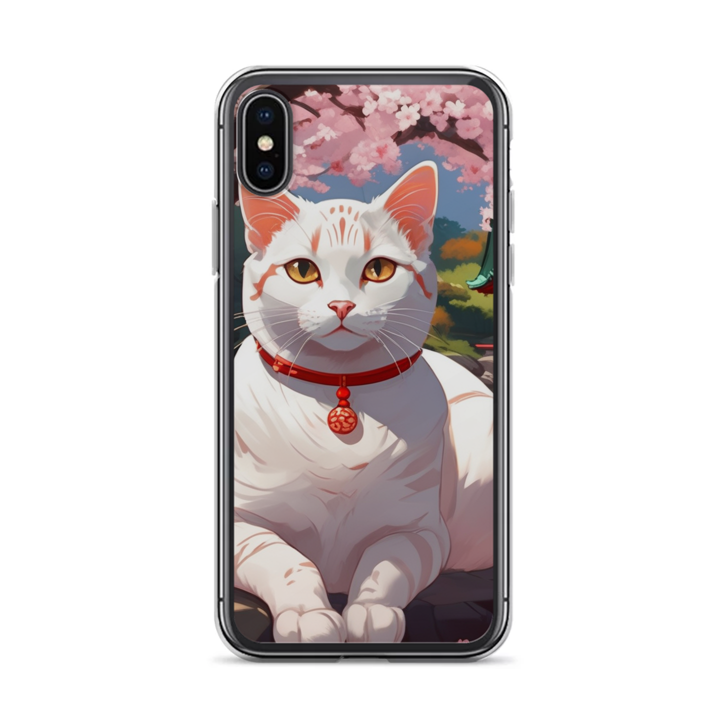 PugMug Custom White American Shorthair Cat iPhone Case