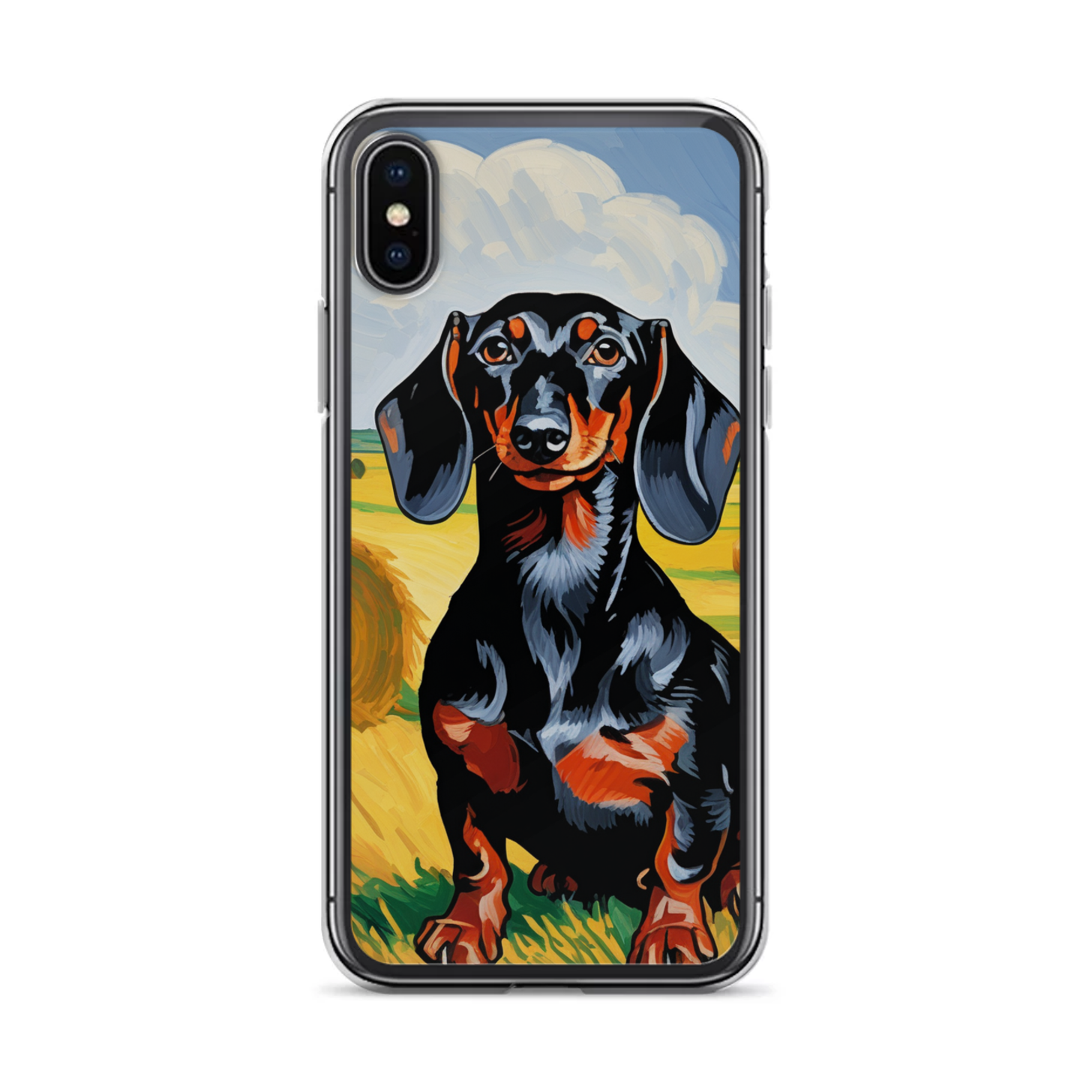 PugMug Custom Black Dachshund iPhone Case