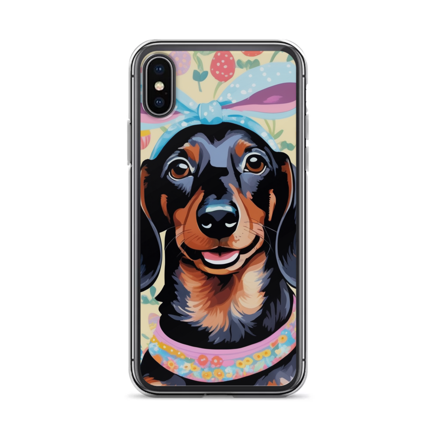 PugMug Custom Black Dachshund iPhone Case
