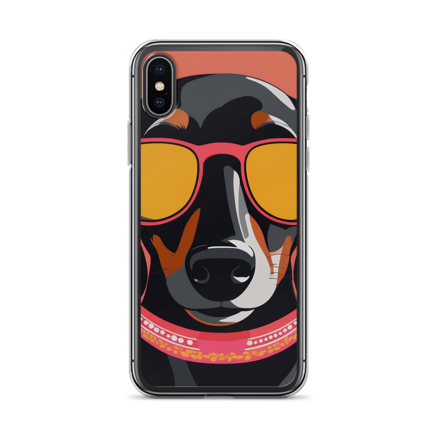 PugMug Custom Black Dachshund iPhone Case