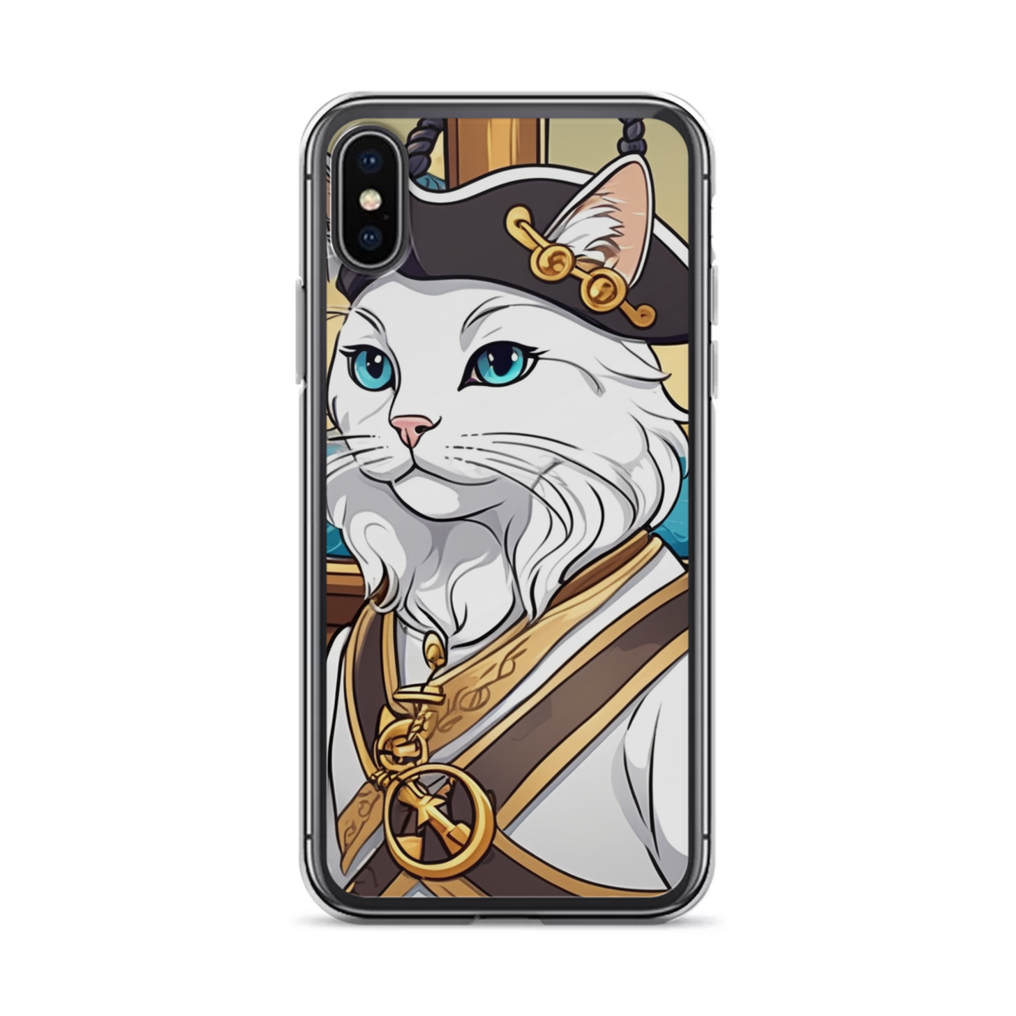PugMug Custom White Companion Cat iPhone Case