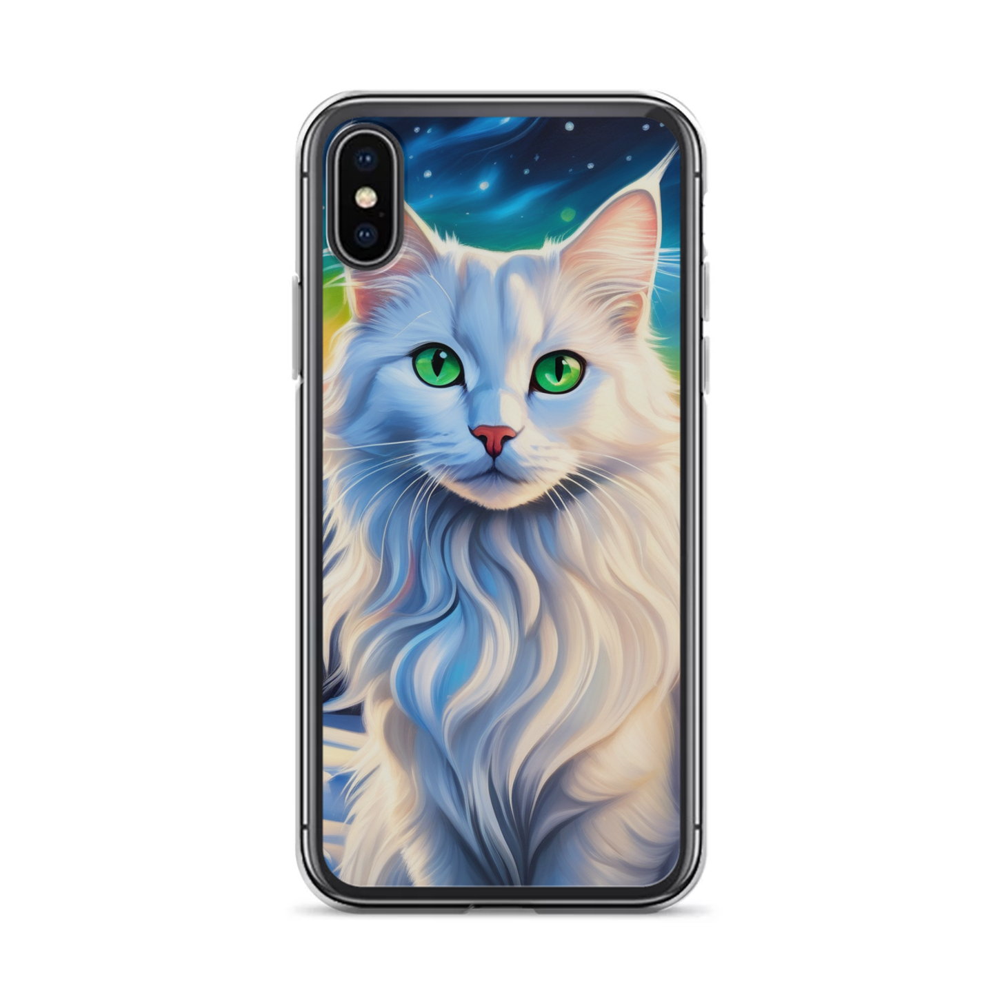 PugMug Custom White Companion Cat iPhone Case