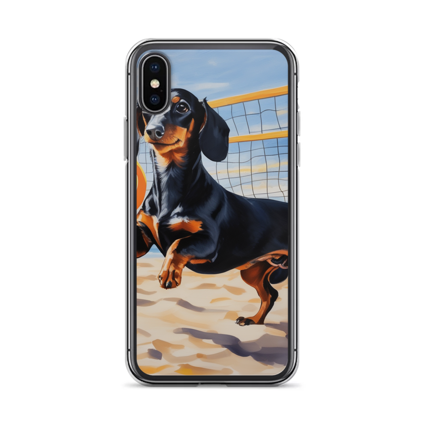 PugMug Custom Black Dachshund iPhone Case