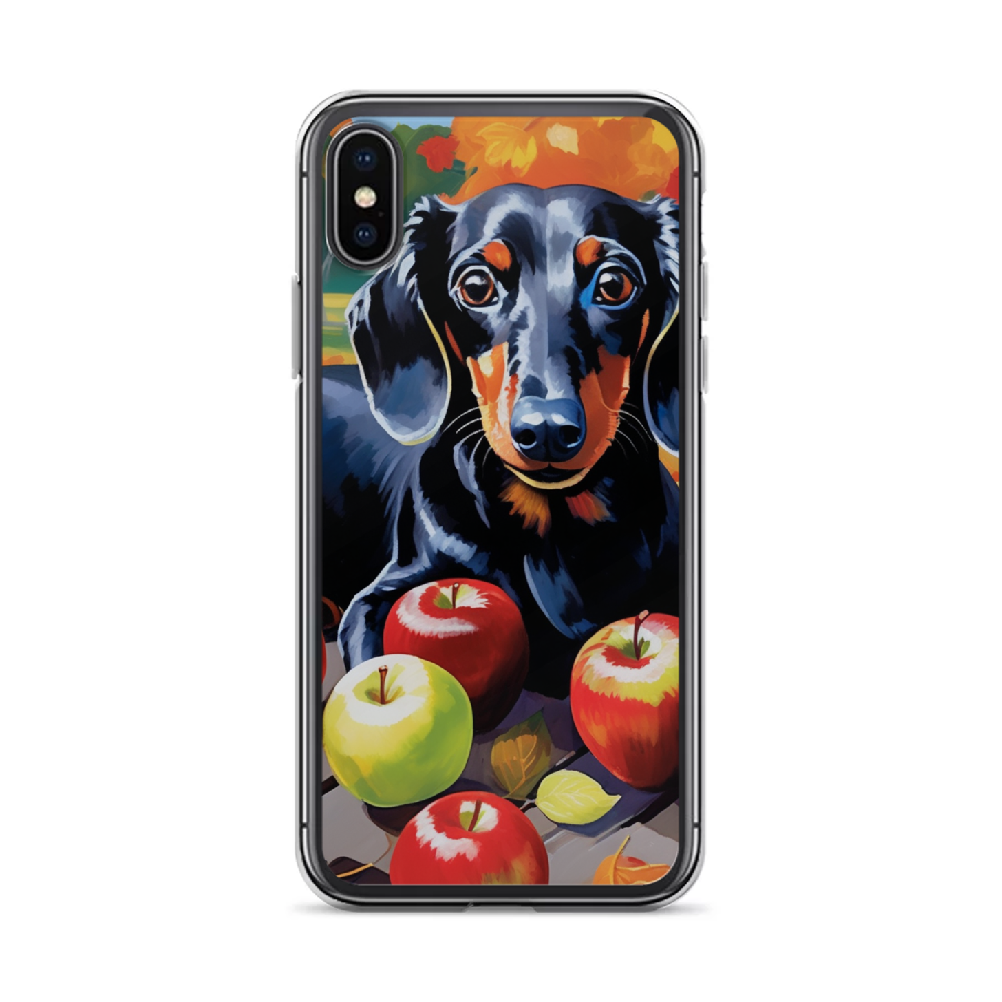 PugMug Custom Black Dachshund iPhone Case