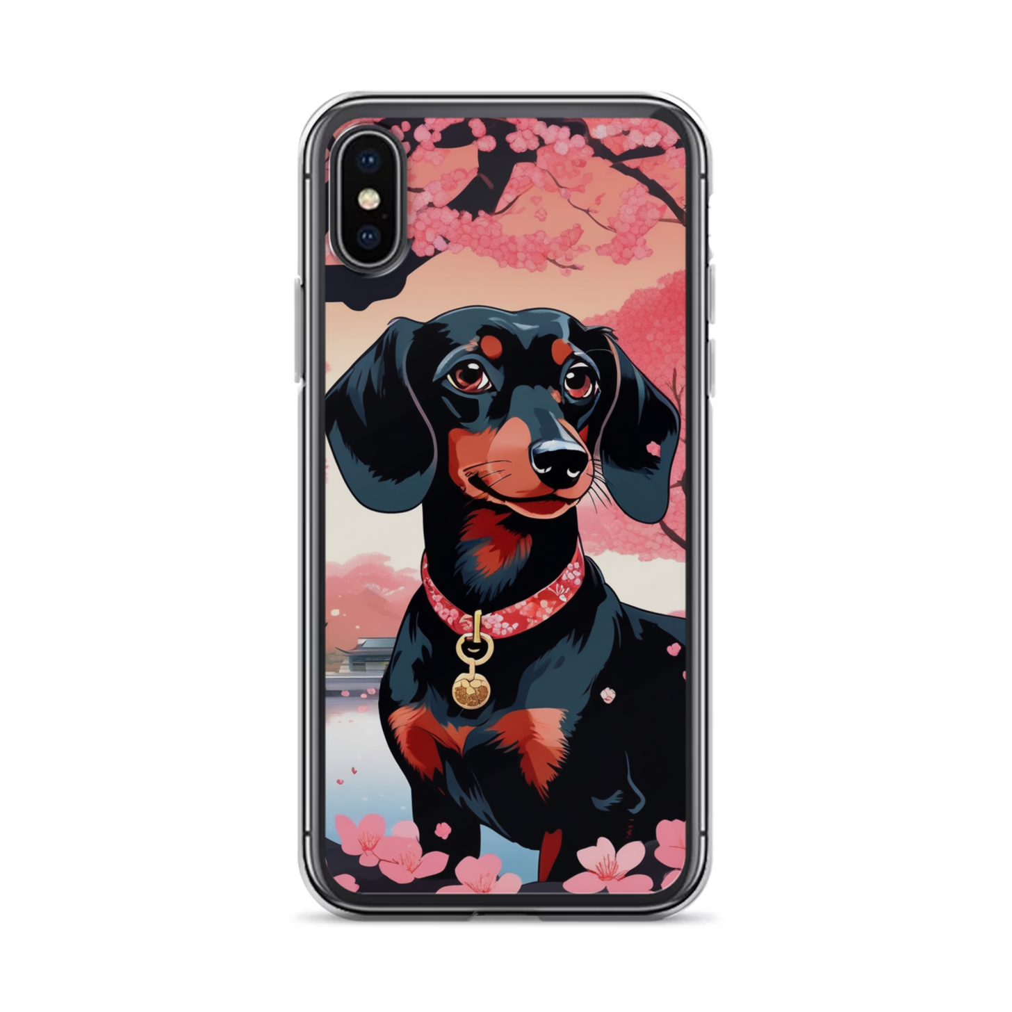 PugMug Custom Black Dachshund iPhone Case