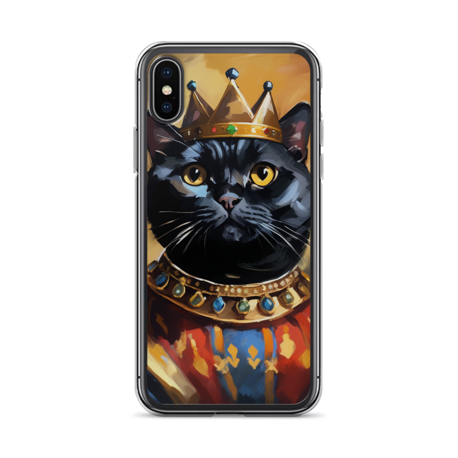 PugMug Custom Black Scottish Fold Cat iPhone Case