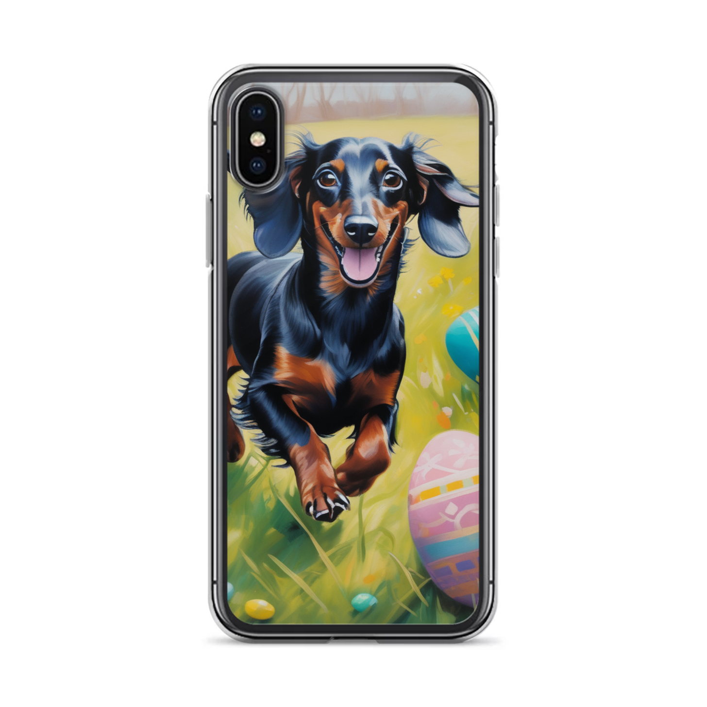 PugMug Custom Black Dachshund iPhone Case