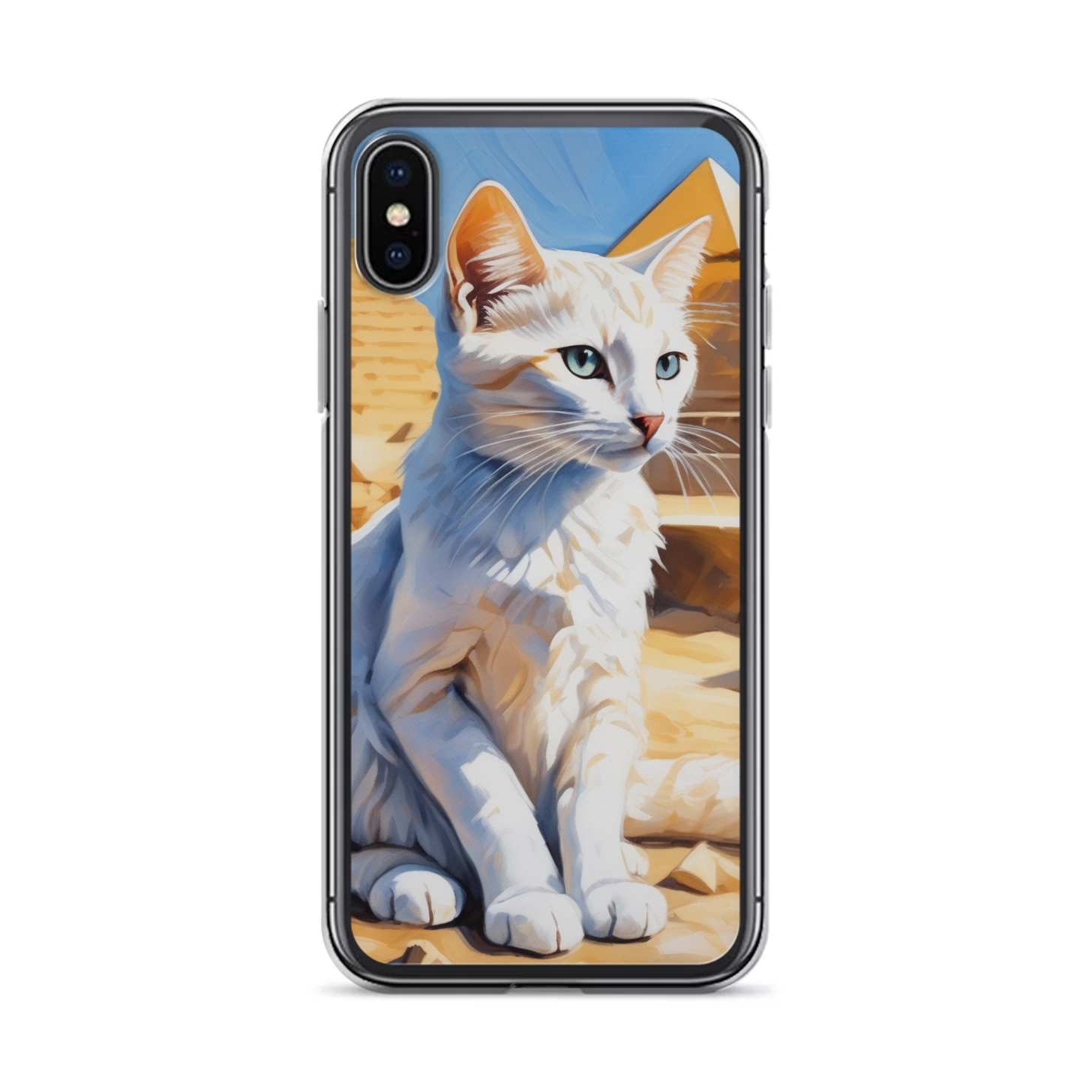 PugMug Custom White Companion Cat iPhone Case