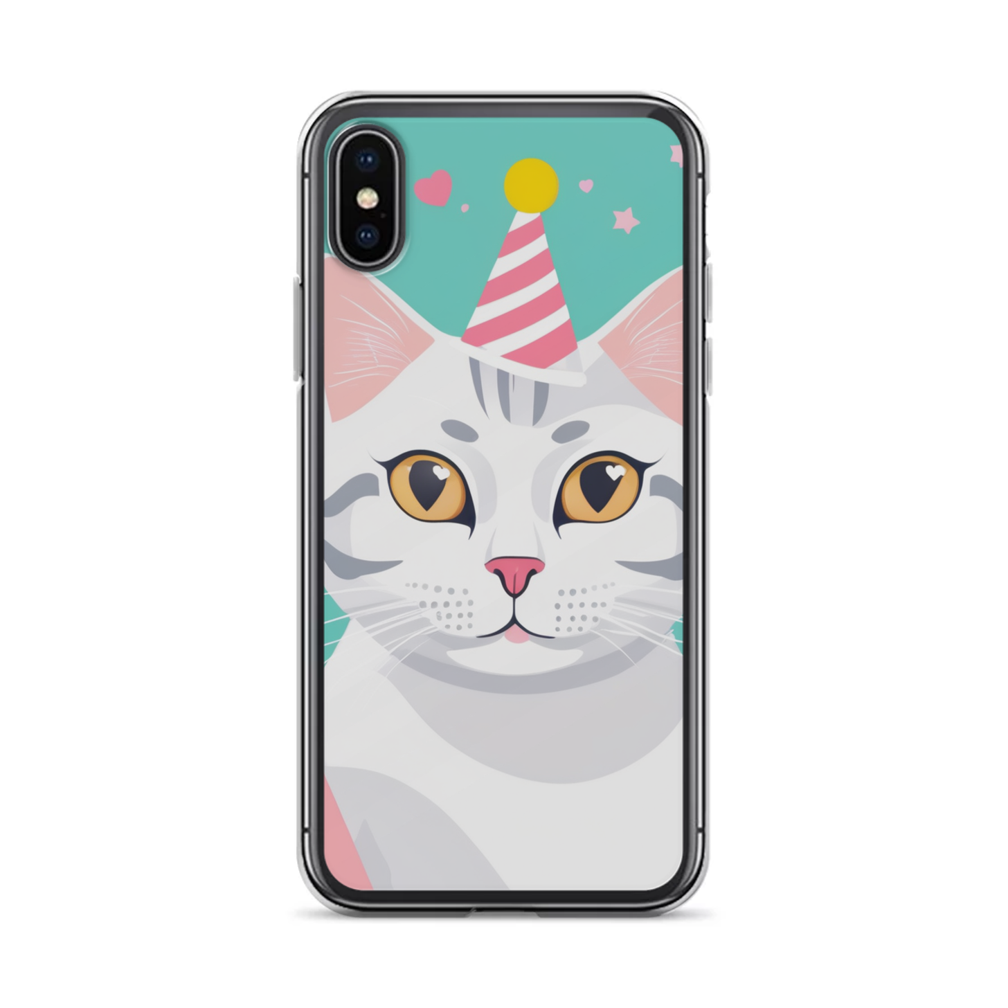 PugMug Custom White American Shorthair Cat iPhone Case