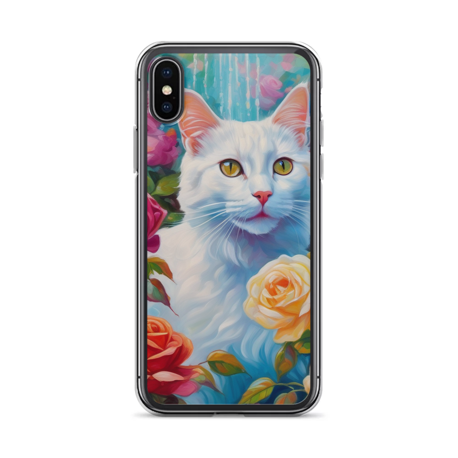 PugMug Custom White Companion Cat iPhone Case