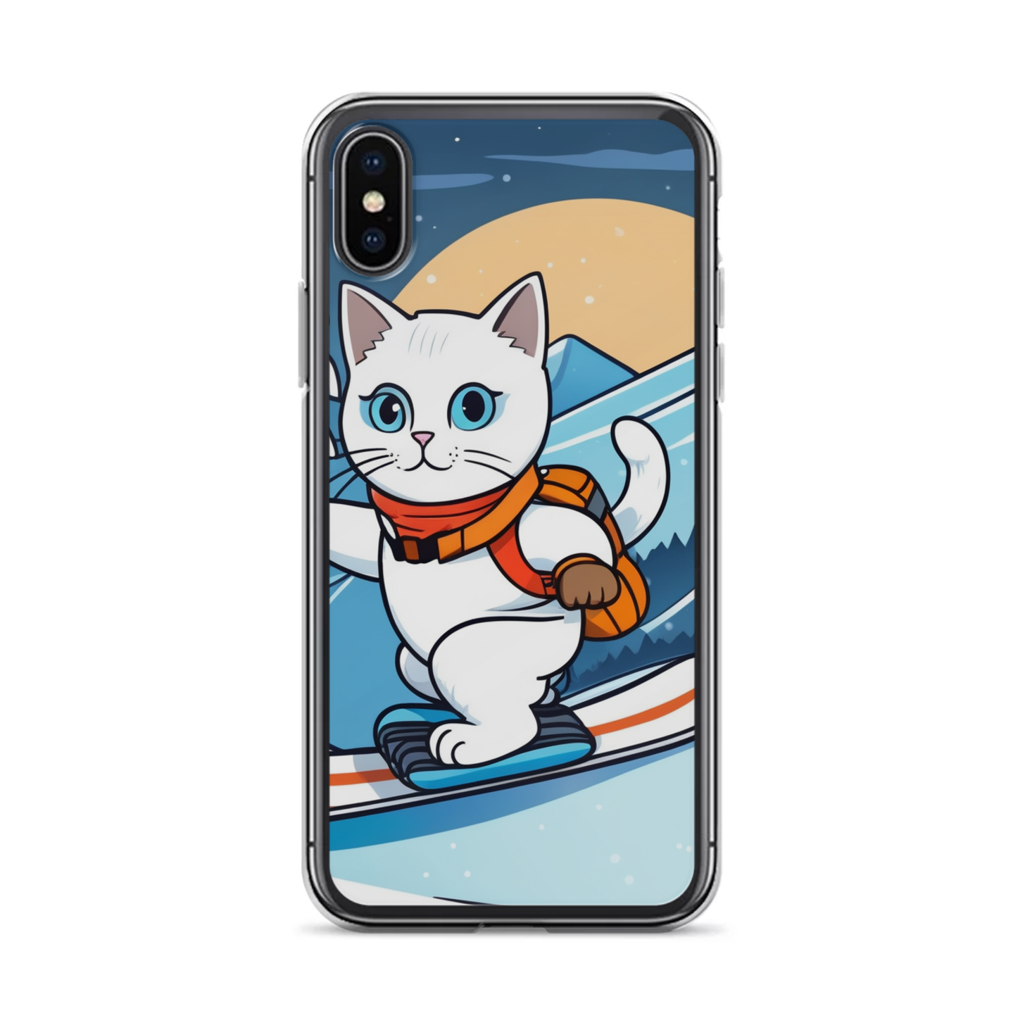 PugMug Custom White Companion Cat iPhone Case