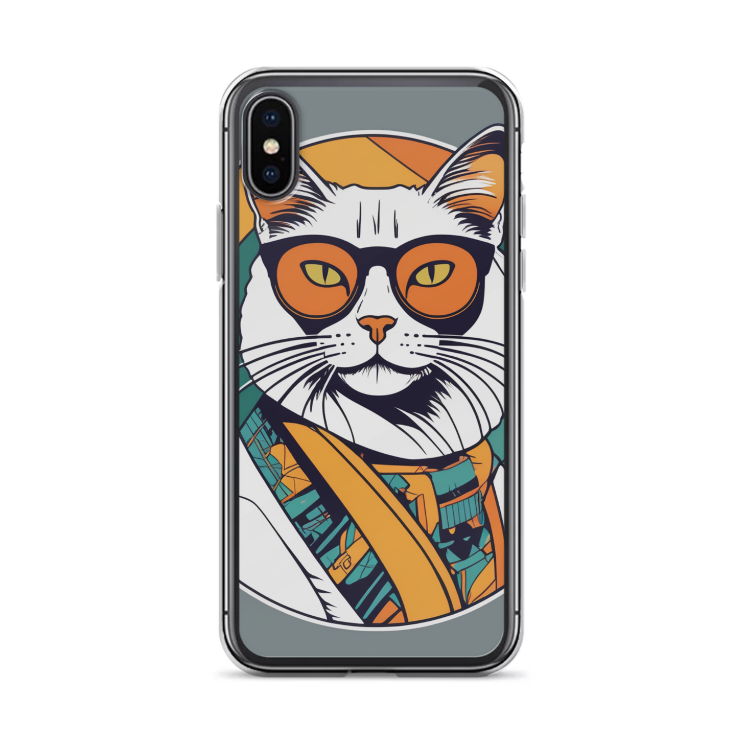 PugMug Custom White Companion Cat iPhone Case