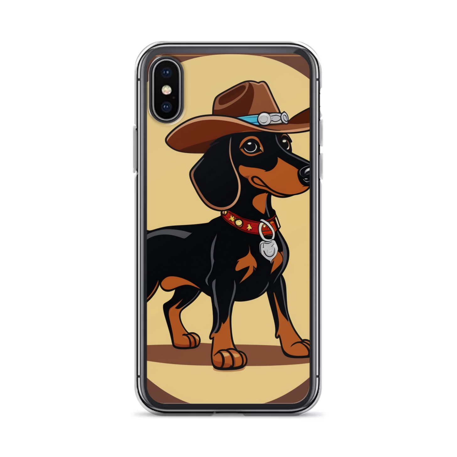 PugMug Custom Black Dachshund iPhone Case