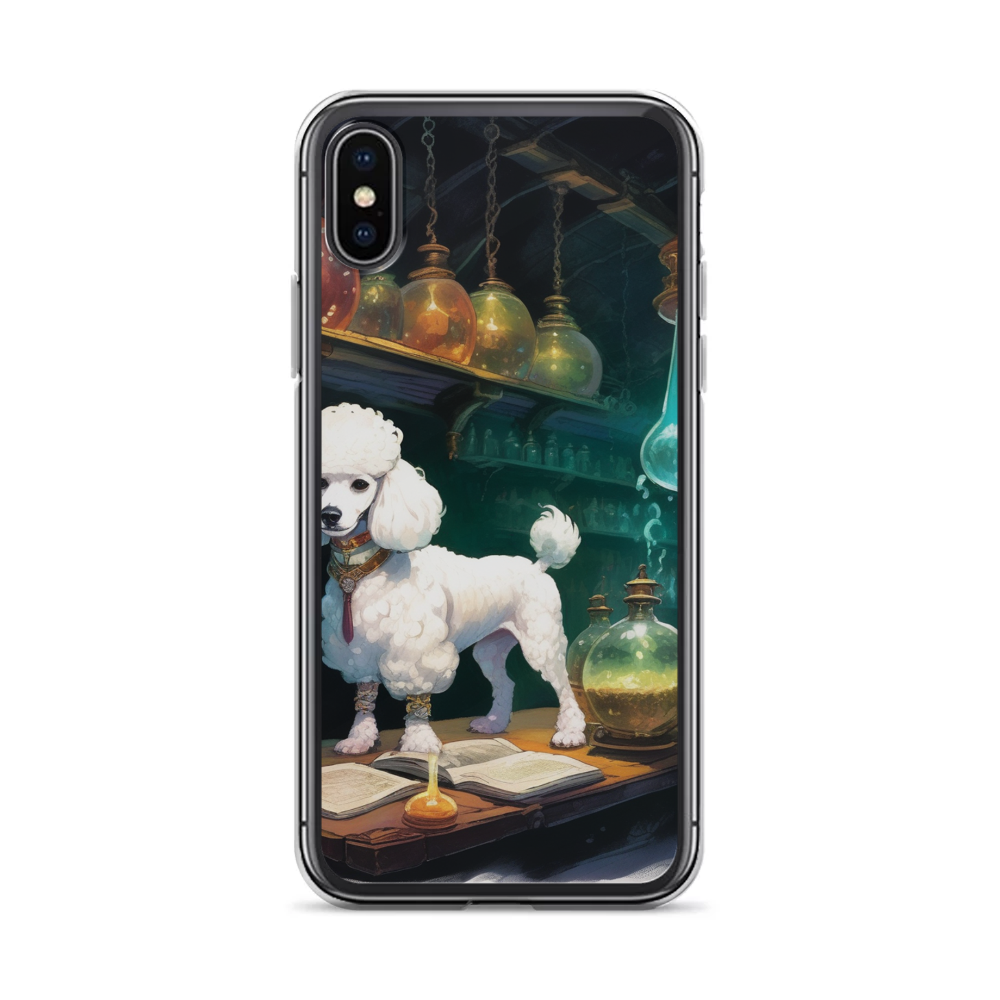 PugMug Custom White Poodle iPhone Case