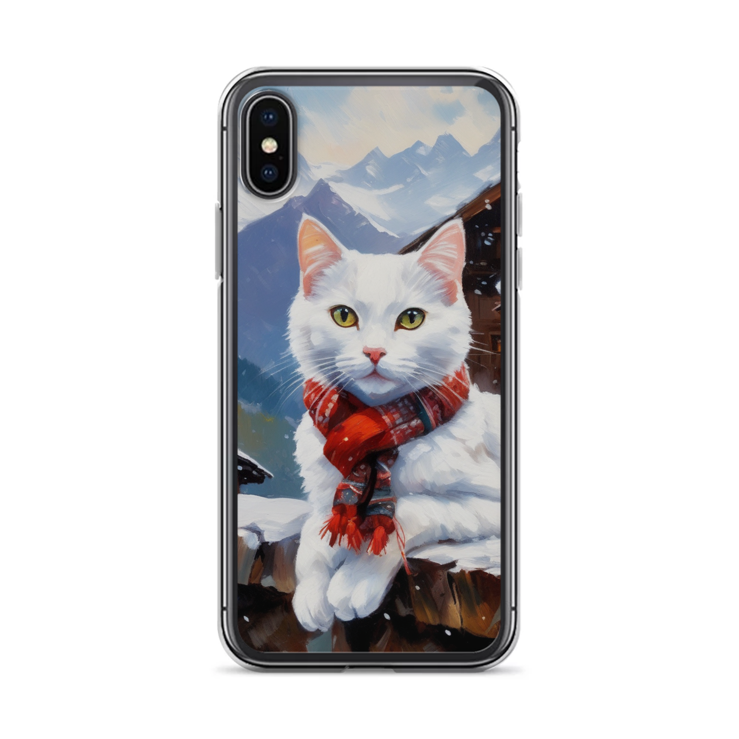 PugMug Custom White Companion Cat iPhone Case