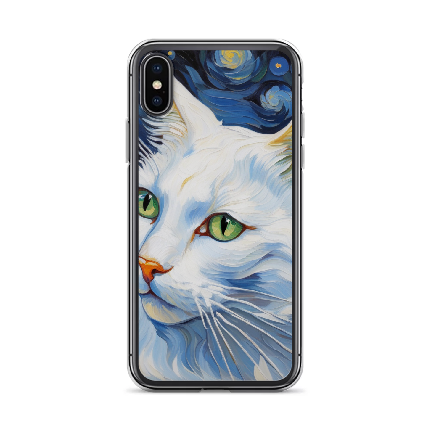 PugMug Custom White Companion Cat iPhone Case
