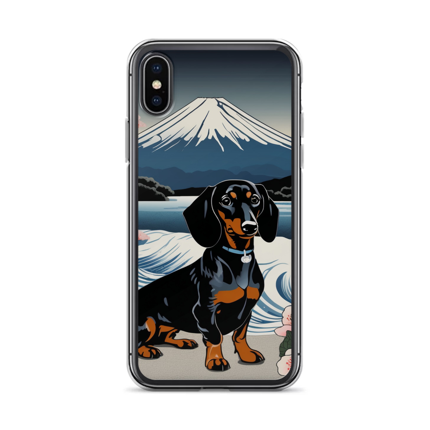 PugMug Custom Black Dachshund iPhone Case